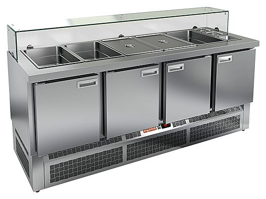 Стол для салатов HICOLD SLE3-1111GN низкое низкое