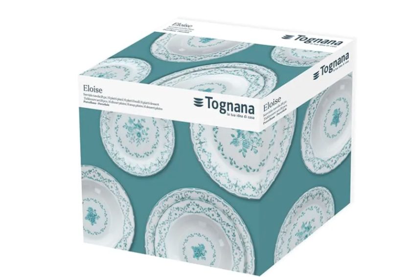 Фото Набор тарелок Tognana Eloise D 270 мм, D 220 мм, D 190 мм (в наборе 18 шт) — арт. ON070186028 1