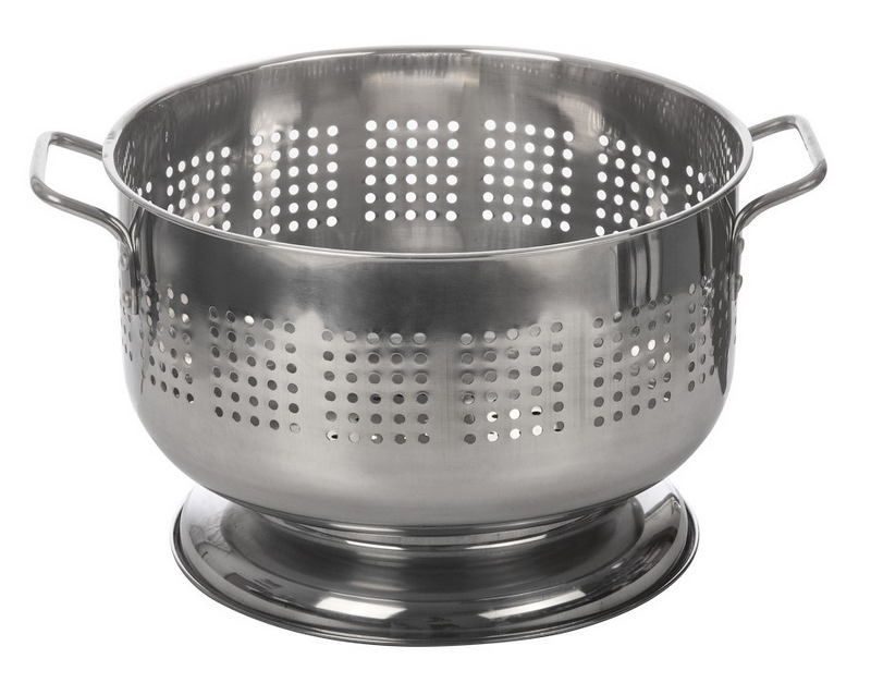 Дуршлаг Luxstahl D 380 мм, H 235 мм артикул кт056