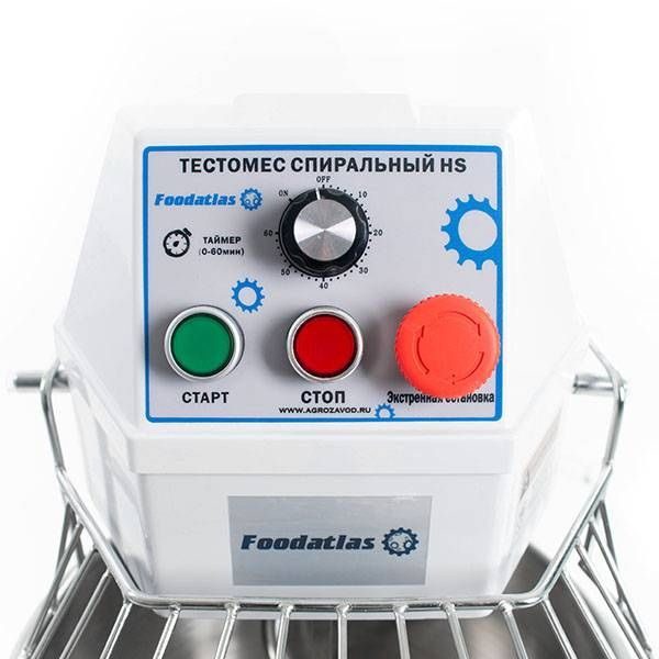 Фото Тестомес спиральный Foodatlas HS-10 Eco — арт. УТ000008365 6