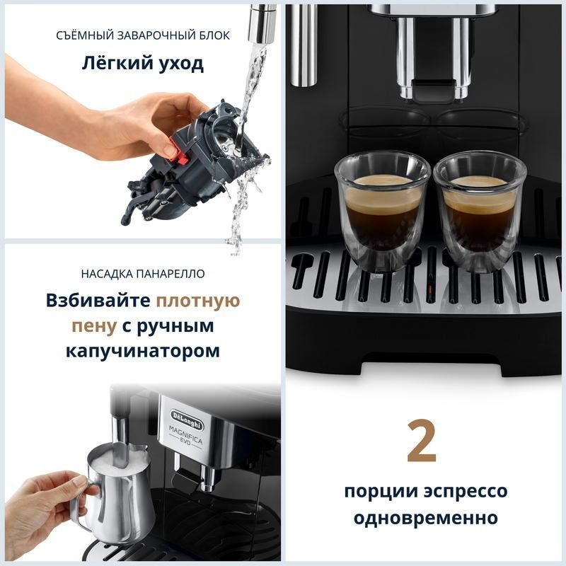 Фото Кофемашина автоматическая DeLonghi Magnifica EVO ECAM290.22.B 2