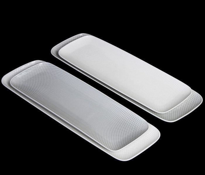 Фото Блюдо Corone Rosenthal L 360 мм, B 110 мм голубое — арт. фк9928 14