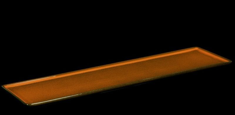 Фото Блюдо Corone Cocorita L 486 мм, B 130 мм, H 15 мм оранжевое — арт. фк8838 1