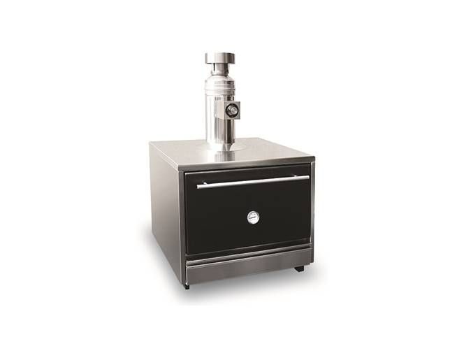 Печь на твердом топливе Inox со сплошной дверью