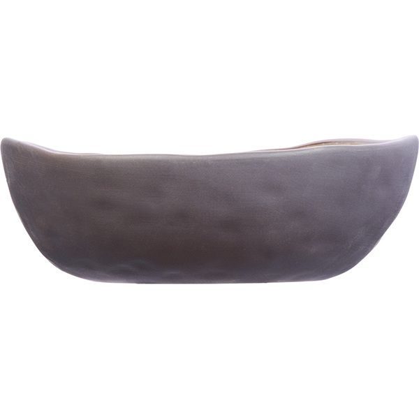 Фото Салатник Kunstwerk Grasp 800 мл, D 180 мм, H 65 мм, коричневый — арт. 20732/brown 1