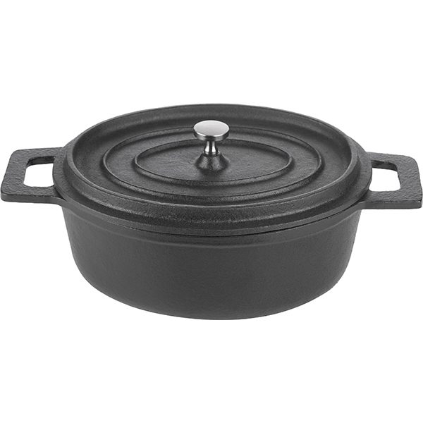 Фото Кастрюля для запекания ProHotel Ember Cast Matt 15701-18B 0,8 л, черный артикул 3051917 1