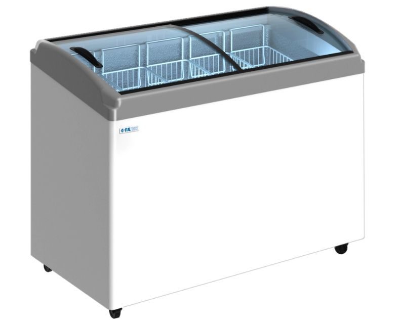 Морозильный ларь ITALFROST 400 C) 5 корзин серый