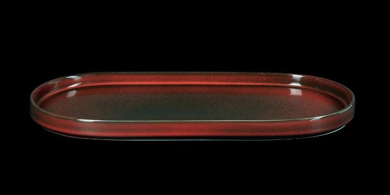Фото Блюдо Corone Cocorita L 360 мм, B 180 мм красное — арт. фк8974 1
