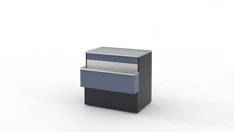 Прилавок кассовый Enteco master Немига Cube 700