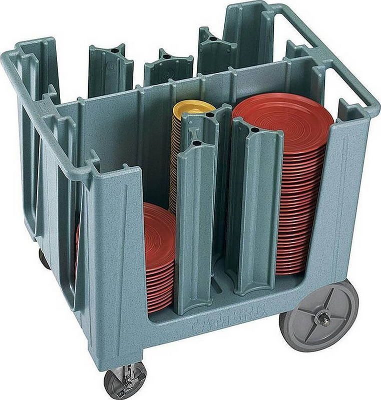 Фото Тележка для тарелок Cambro син.-сер. — арт. ADCS 401 1