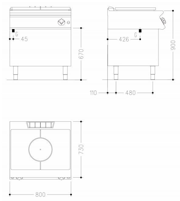 Фото Плита газовая Mareno NT78G 1