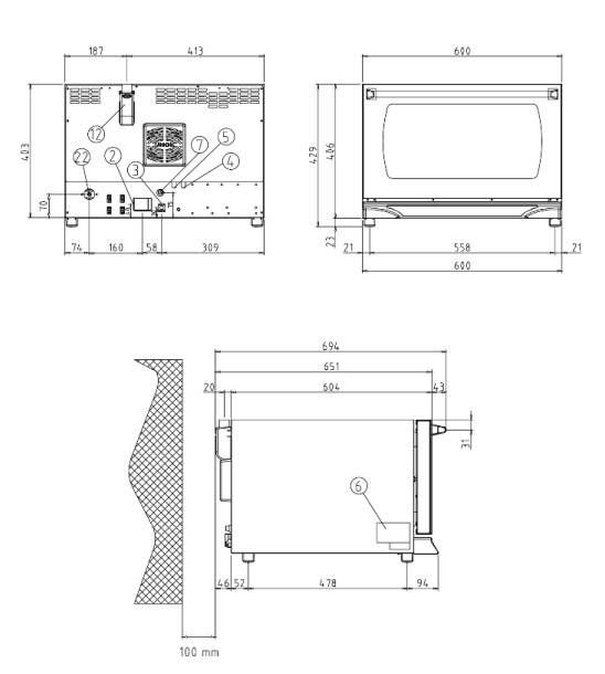 Фото Печь конвекционная электрическая UNOX XFT 110 1