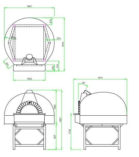 Фото Дровяная печь для пиццы Valoriani Vesuvio igloo 120 3