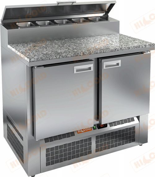 Стол для пиццы HICOLD PZE2-11/GN (1/6H) (камень)