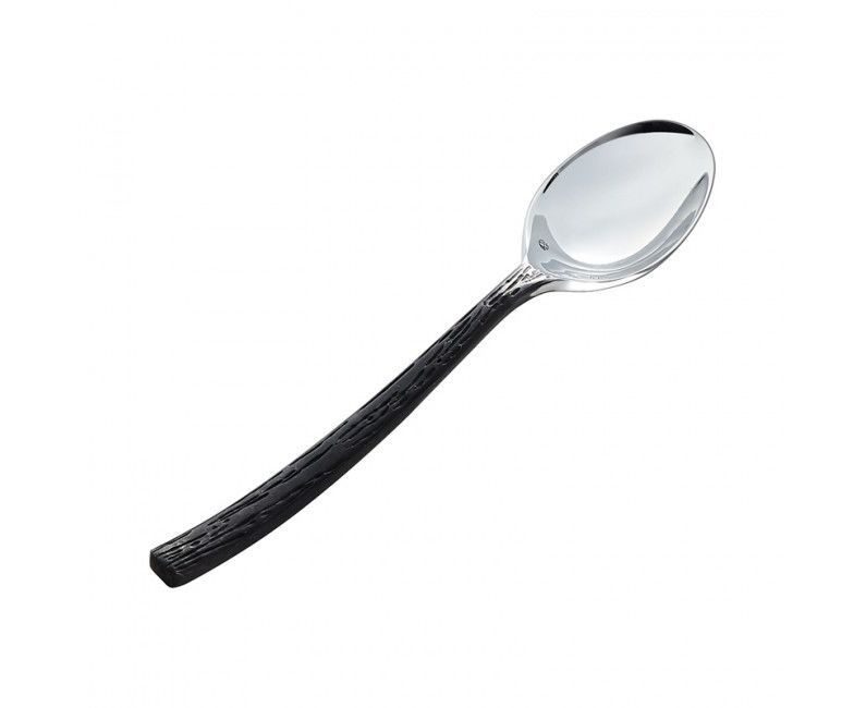 Фото Ложка десертная Chef&Sommelier Black Oak сталь нерж., металлич., черный, L 18,2 см — арт. T9206 1