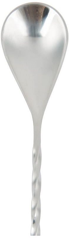 Фото Ложка барменская Barfly Classic L 300 мм ручка витая, нерж. сталь — арт. M37012 1