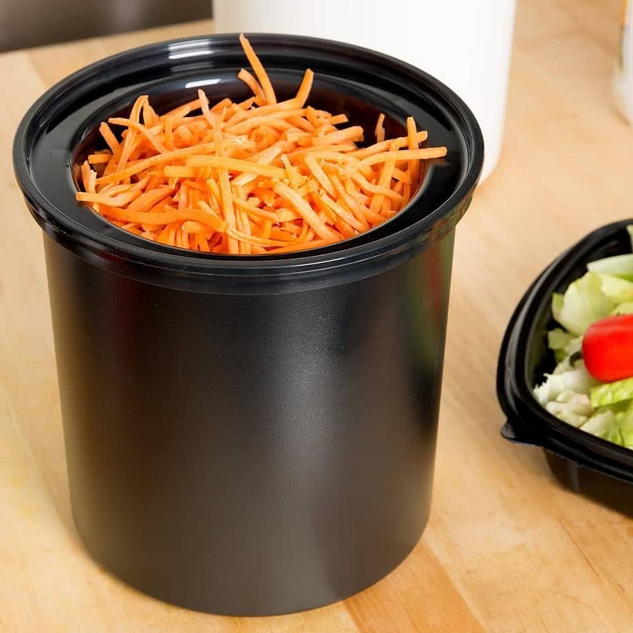 Фото Контейнер для хранения продуктов Cambro ColdFest D 173 мм, 1,6 л, пластик, черный — арт. CFR18 110 1