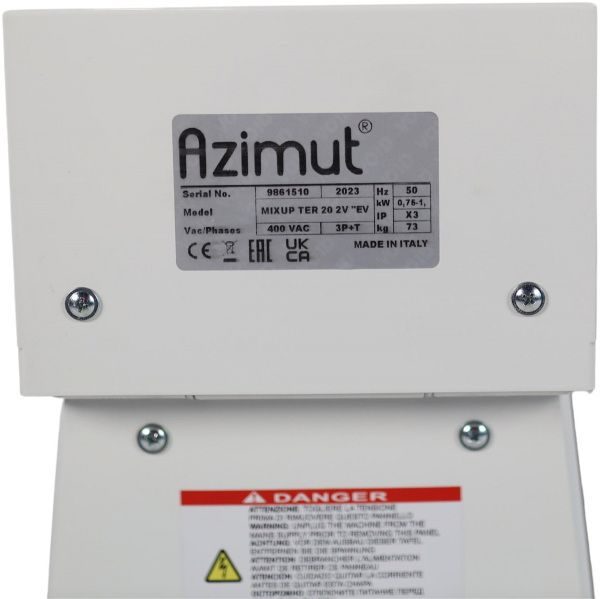Фото Тестомес спиральный Azimut — арт. MIXUP TER 20 2V EVO 8