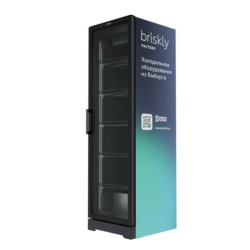 Фото Шкаф холодильный Briskly Smart 5 Ultra c безрамочной дверью (RAL 7024) 3