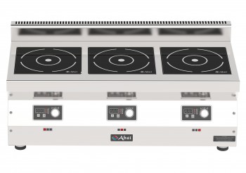 Фото Плита индукционная 3-х конфорочная КИП-35Н-3,5 Abat (470 мм, 10,5 кВт, 6 мм) 1